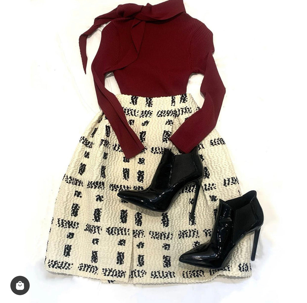 Fendi skirt and Scanlan Theodore top set
