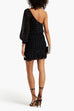 Retrofete Black One-shoulder Mini Dress (For Hire)