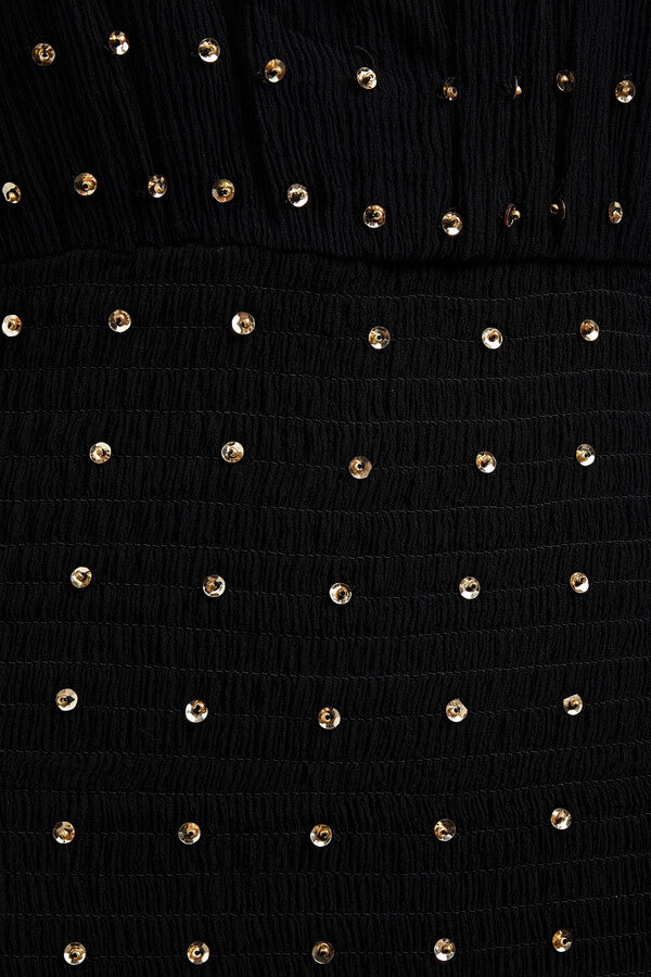 Retrofete Black One-shoulder Mini Dress (For Hire)