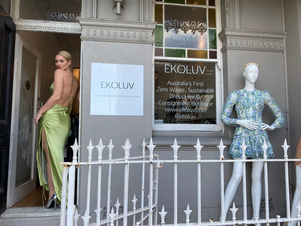 Vintage Silk Slip Tie Back Dress (For Hire)