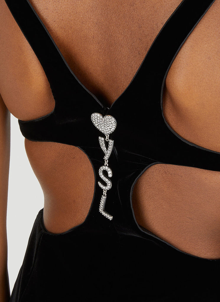 Saint Laurent Black Velvet Dress (For Hire)