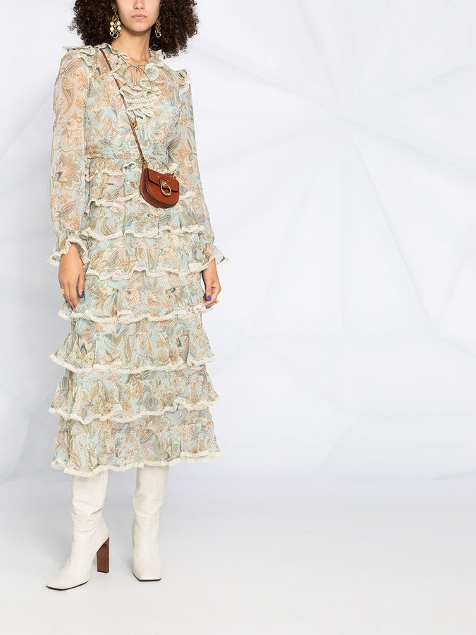 Zimmermann Ladybeetle Tiered Midi Dress (For Hire)