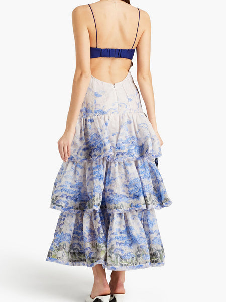 Zimmermann Luminous Tiered Gown Dress (For Hire)