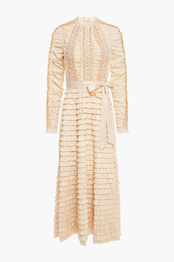 Zimmermann Espionage Ruffled Midi Dress (For Hire)