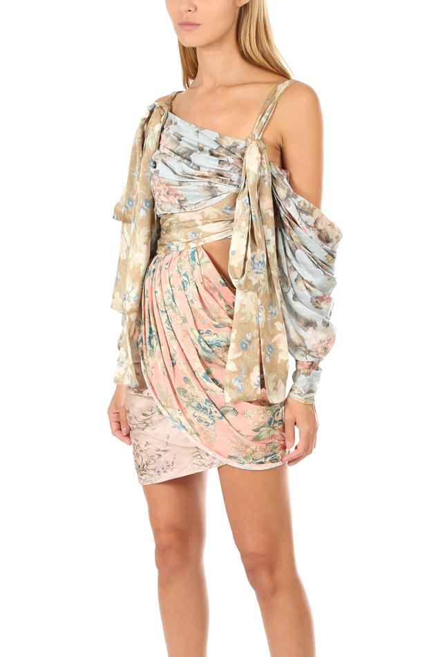 Zimmermann Unbridled Elixir Silk Mini Dress (For Hire)
