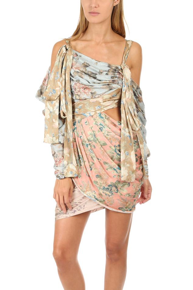 Zimmermann Unbridled Elixir Silk Mini Dress (For Hire)