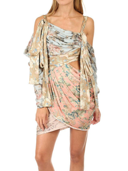 Zimmermann Unbridled Elixir Silk Mini Dress (For Hire)