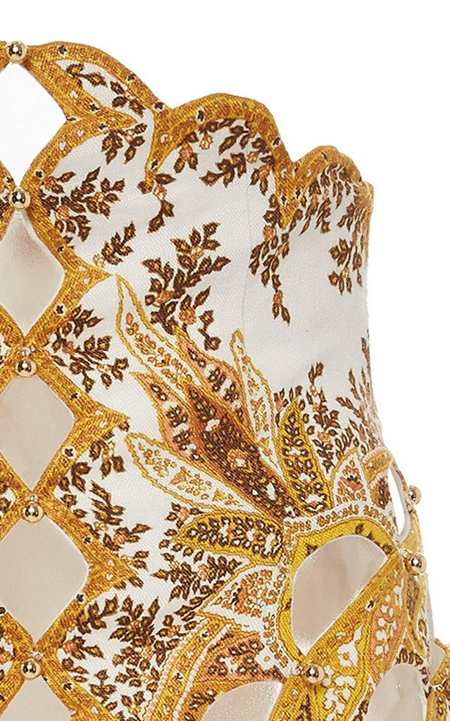 Zimmermann Zippy Golden Scallop Skirt (For Hire)