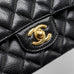Chanel Timeless Classic 2.55 Double Flap Medium Bag Caviar Gold Hardware