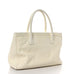 Chanel Calfskin Cerf Executive Shopper Tote White