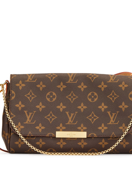 Louis Vuitton Brown Monogram Canvas Favorite MM Gold Hardware