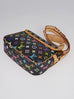 Louis Vuitton Black Monogram Multicolor Sologne Bag