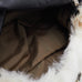 Fendi Mama white/brown rabbit fur baguette bag