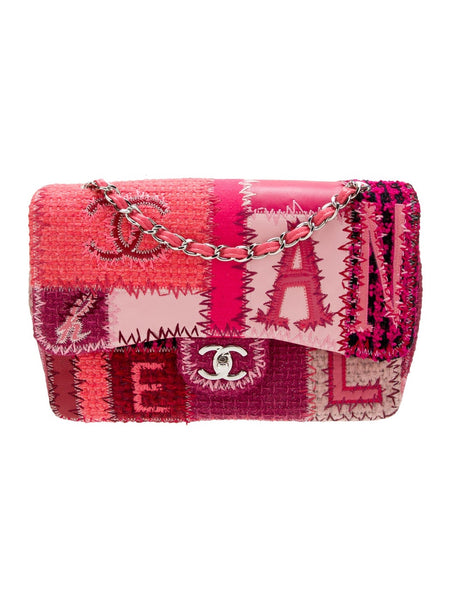 Chanel Pink Patchwork Classic Flap Jumbo