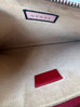 Gucci Red Diamond Leather Clutch Bag