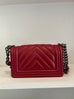 Chanel Mini Boy Bag Red Lambskin