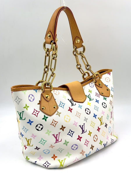 Vintage Louis Vuitton Murakami White Multicolour Annie Bag GM