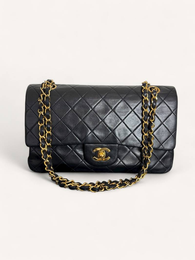 Chanel Classic Medium Double Flap Lambskin 24K Gold H/W