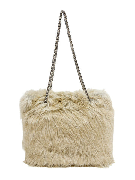 Prada Faux Fur Tote Bag