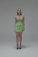Rachel Gilbert Hartley Mini Dress Green (For Hire)