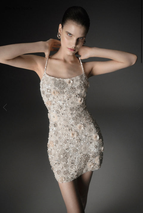 Rachel Gilbert Francesca Mini Dress White (For Hire)