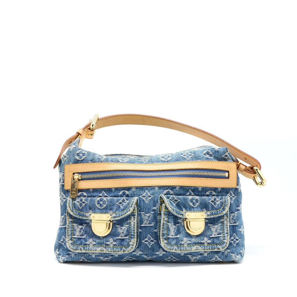 Louis Vuitton Baggy PM Denim Monogram Shoulder Bag