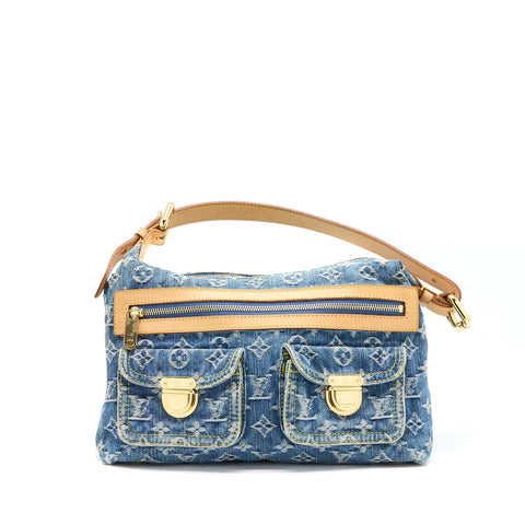 Louis Vuitton Baggy PM Denim Monogram Shoulder Bag
