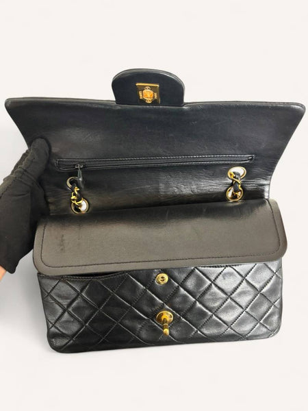 Chanel Classic Medium Double Flap Lambskin 24K Gold H/W