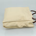 Vintage CHANEL Wooden Handbag Caviar Leather Beige Brown Gold CC
