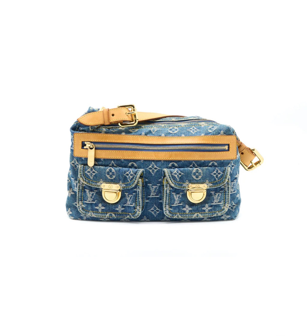 Louis Vuitton Baggy PM Denim Monogram Shoulder Bag