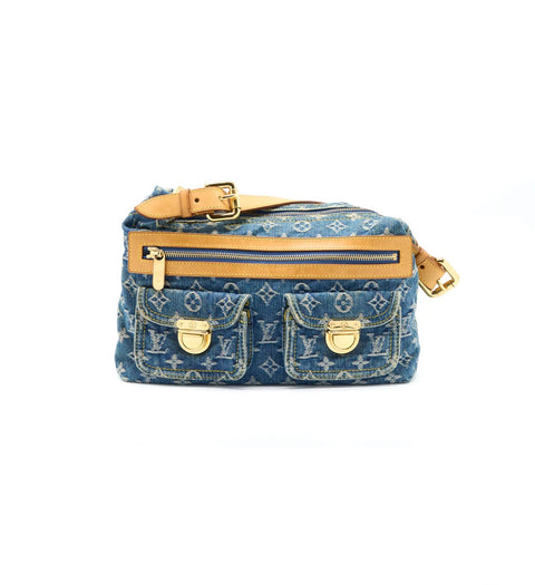 Louis Vuitton Baggy PM Denim Monogram Shoulder Bag