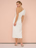 Acler Rogeron Midi Dress Ivory (For Hire)