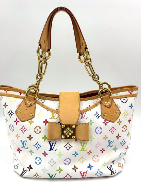 Vintage Louis Vuitton Murakami White Multicolour Annie Bag GM