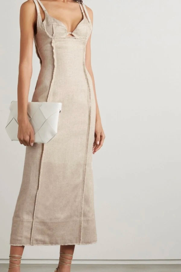 jacquemus la robe valerie corset midi dress The Valrie dress by JACQUEMUS