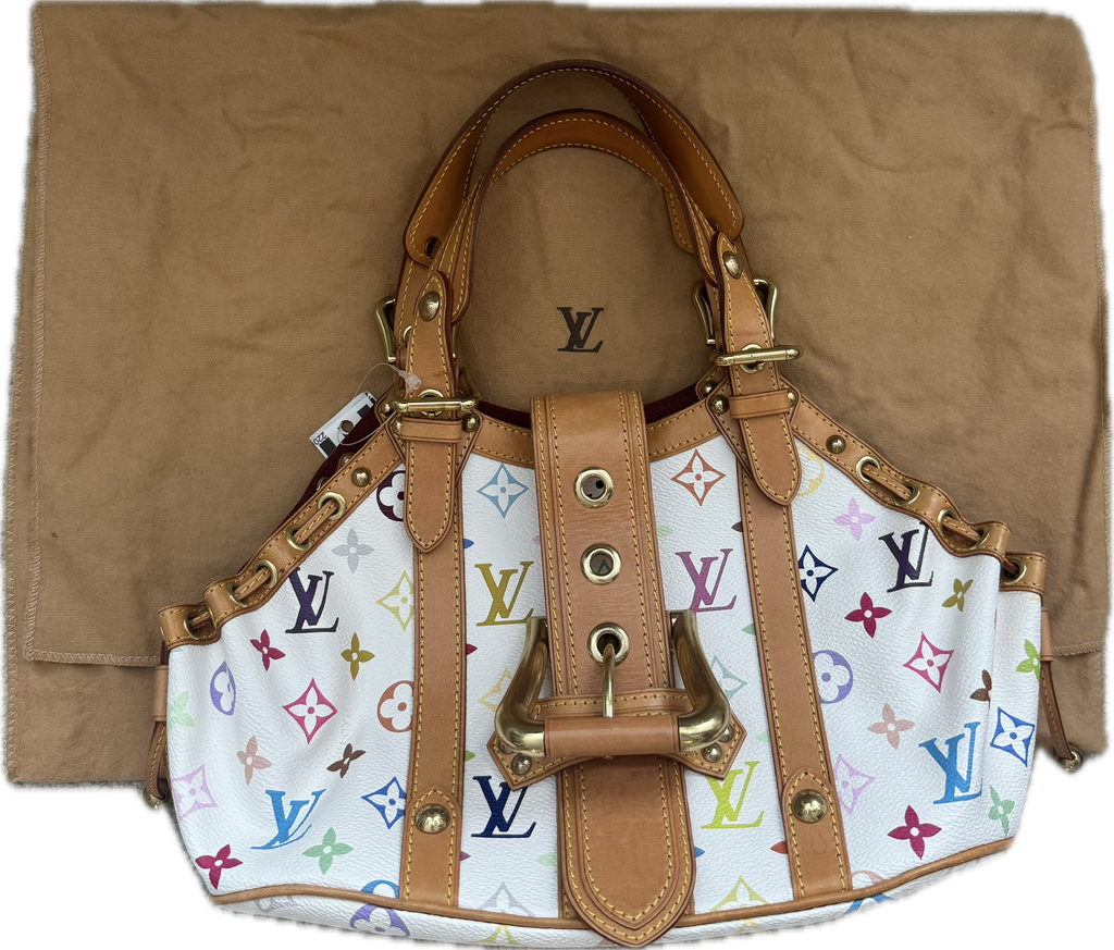 Louis Vuitton Murakami Theda PM Monogram White Multicolour Bag