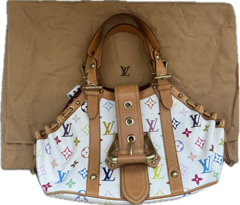 Louis Vuitton Murakami Theda PM Monogram White Multicolour Bag