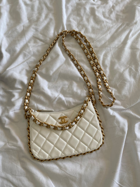 Chanel Hobo Bag White (For Hire)