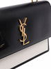 Saint Laurent Medium Sunset Bag Cream Black Gold Hardware