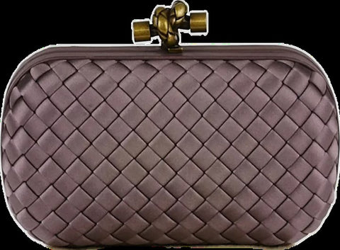 Bottega Veneta Intrecciato Knot Clutch