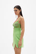 Rachel Gilbert Hartley Mini Dress Green (For Hire)