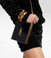 Saint Laurent Tuxedo Box Clutch Black