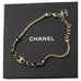 Chanel 21S Gold & Leather Chain Turn Lock Choker