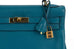 Hermes Kelly 32 Bag Blue Izmir Taurillion Clemence