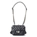 Chanel Vintage Patent Lace Mini Kiss Lock Double Bag Black