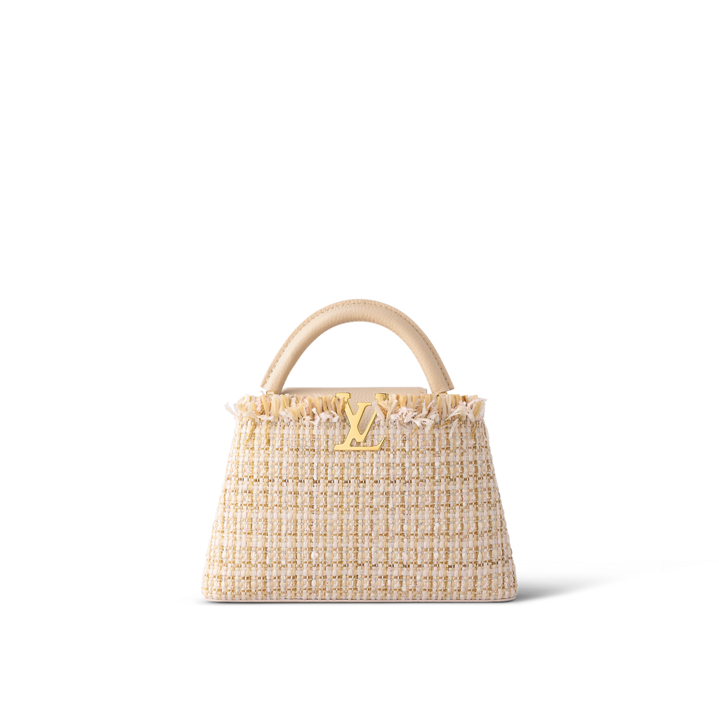 Louis Vuitton Cappucines BB Tweed Limited Edition Bag (For Hire)