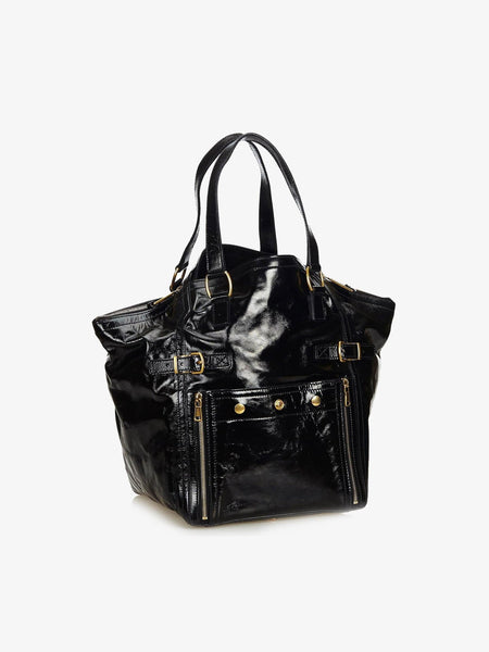 YSL Patent Downtown Tote Bag