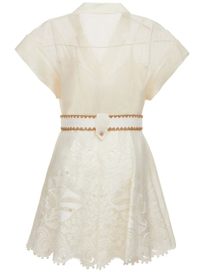 Zimmermann Postcard Embroidered Mini Dress (For Hire) EKOLUV Zimmermann Postcard Embroidered Mini Dress (For Hire) EKOLUV