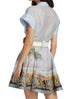 Zimmermann Postcard Shirt Mini Dress (For Hire)