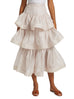 Zimmermann Rhythmic Ruffle Bodice And Tiered Midi Skirt Set (For Hire)