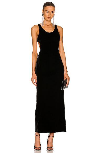 Saint Laurent Black Velvet Dress (For Hire) EKOLUV Saint Laurent Black Velvet Dress (For Hire) EKOLUV